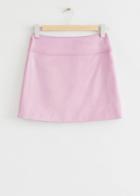 Other Stories Fitted Satin Mini Skirt - Pink