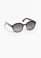 Other Stories Round Frame Sunglasses - Black