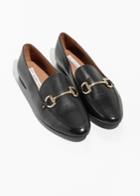Other Stories Equestrian Buckle Loafers - Black