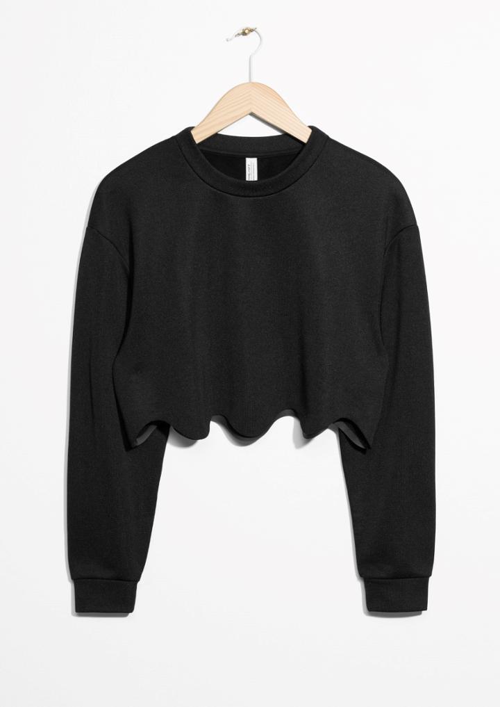 Other Stories Scallop Hem Sweater