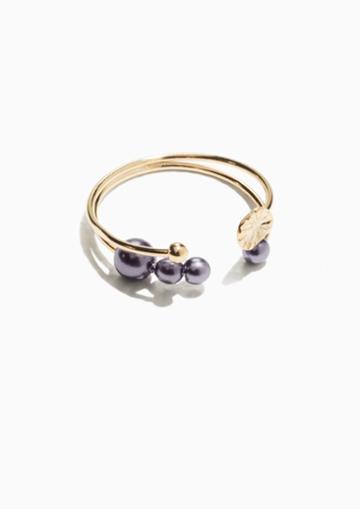 Other Stories Open Pearl Ring