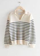 Other Stories Relaxed Collared Sweater - White