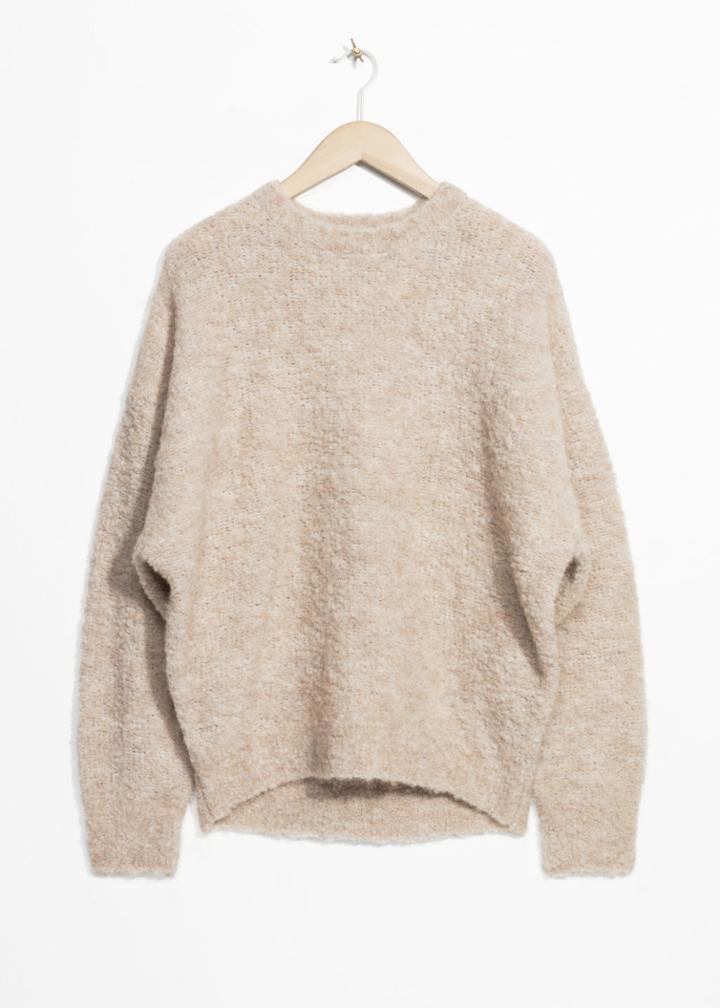 Other Stories Alpaca Blend Jumper - Beige