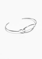 Other Stories Oval Ring Cuff - Silver