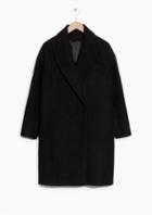 Other Stories Brushed Wool Blend Coat