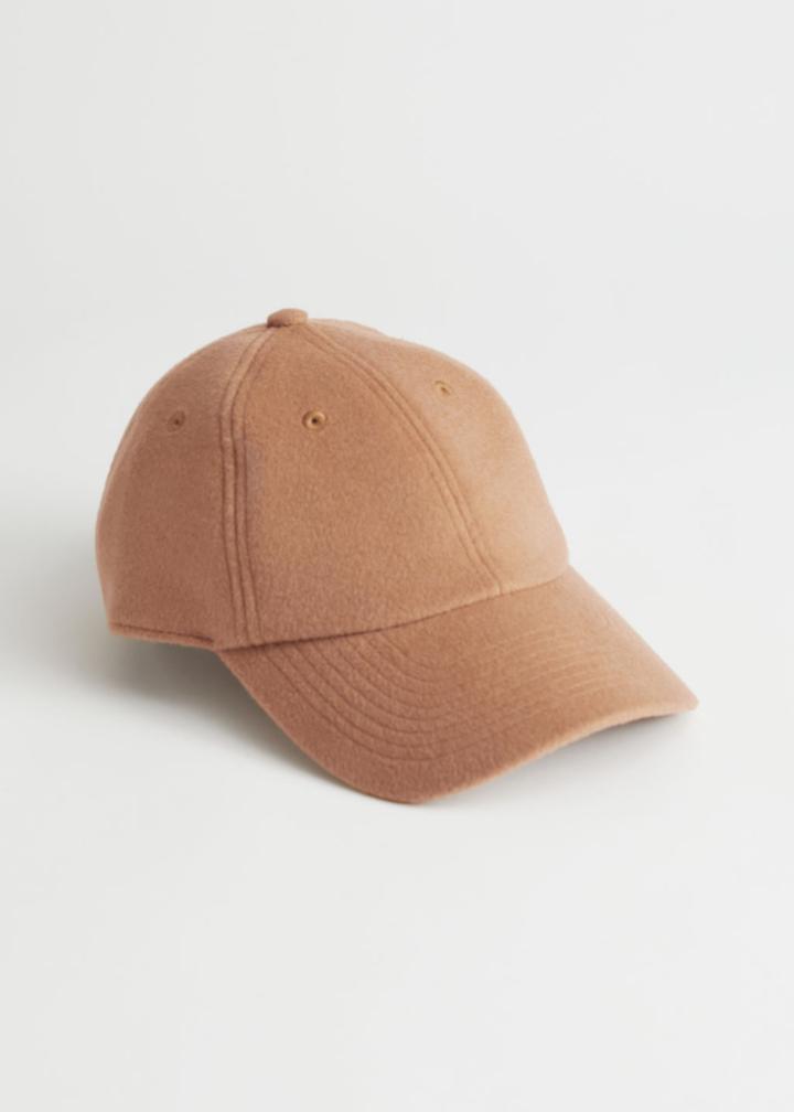 Other Stories Wool Baseball Cap - Beige