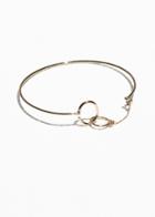 Other Stories Oval Loop Cuff - Gold