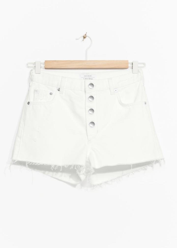 Other Stories Cotton Shorts - White