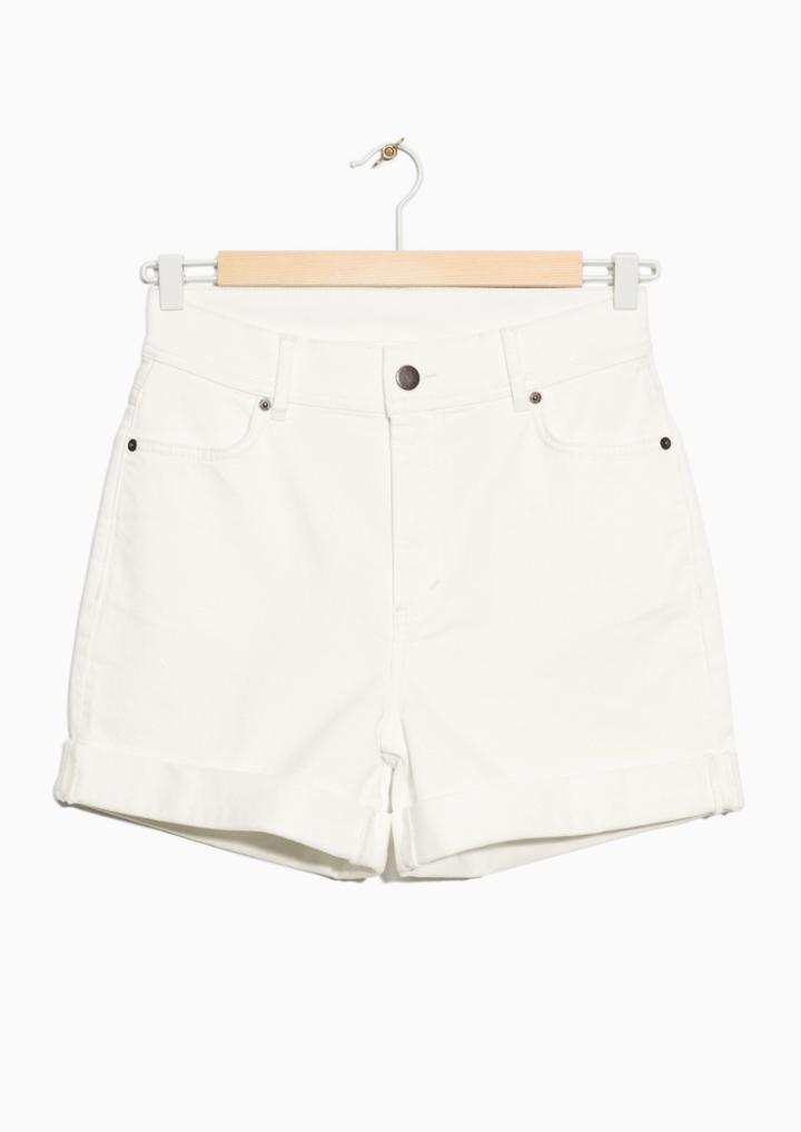 Other Stories High Waist Denim Shorts