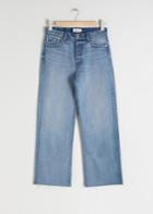 Other Stories Kick Flare Mid Rise Jeans - Blue