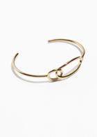 Other Stories Oval Ring Cuff - Gold