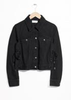 Other Stories Lace-up Denim Jacket