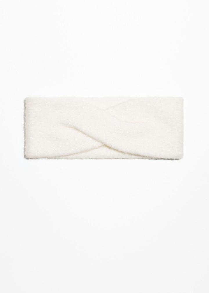 Other Stories Merino Wool Headband - White