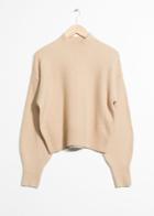Other Stories Mock Neck Sweater - Beige