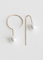 Other Stories Asymmetric Sphere Earrings - White