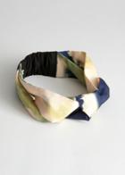 Other Stories Watercolour Knotted Hairband - Blue