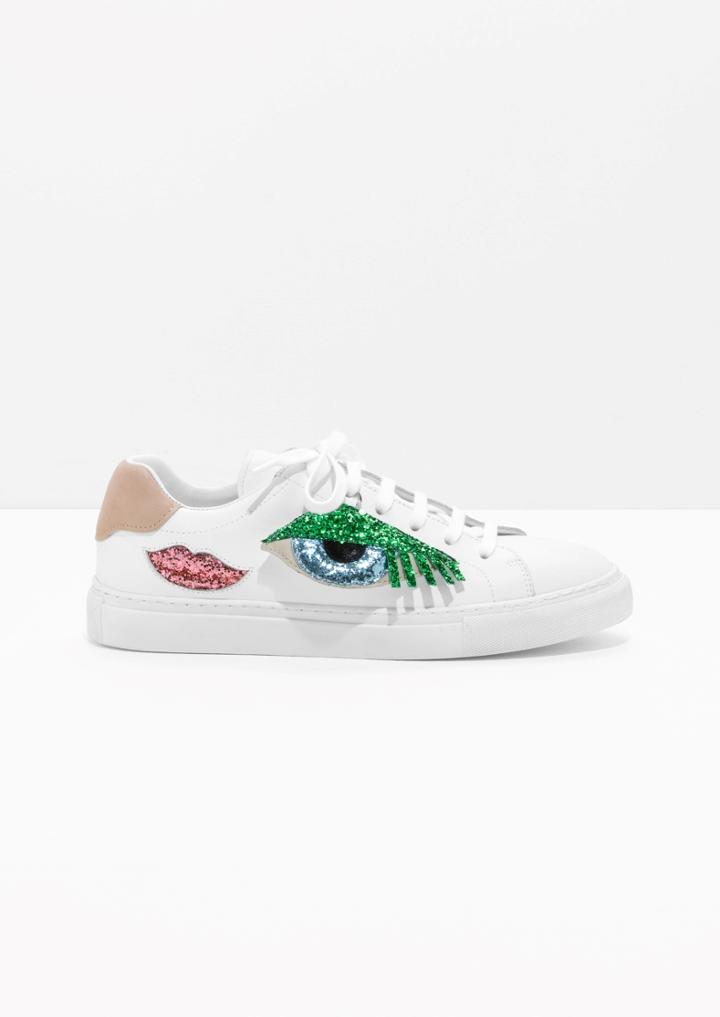 Other Stories Glitter Embellished Sneakers