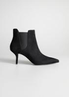 Other Stories Pointed Stiletto Ankle Boots - Black