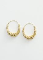 Other Stories Twisted Effect Hoop Earrings - Gold