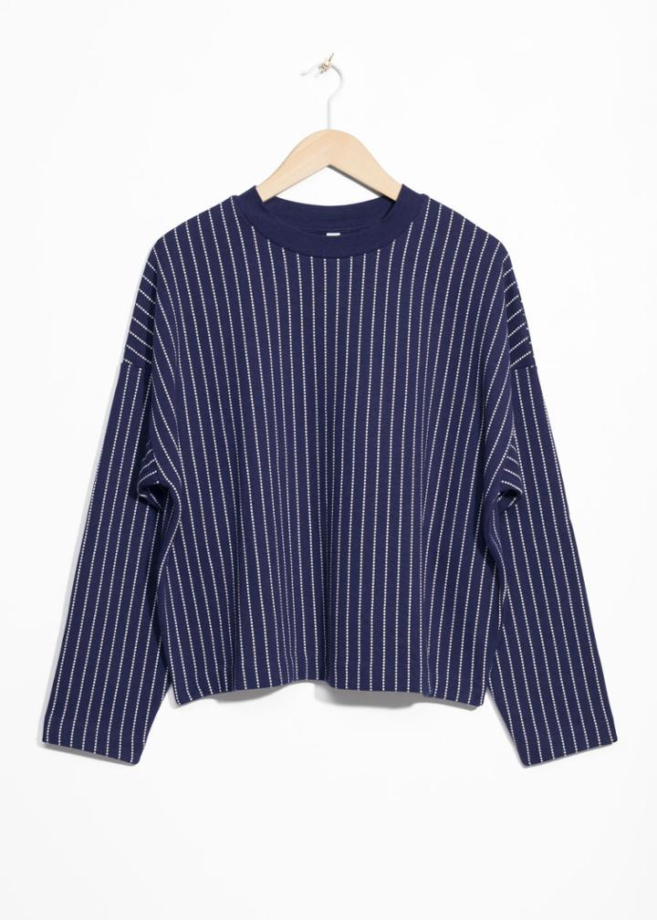 Other Stories Striped Sweater - Blue
