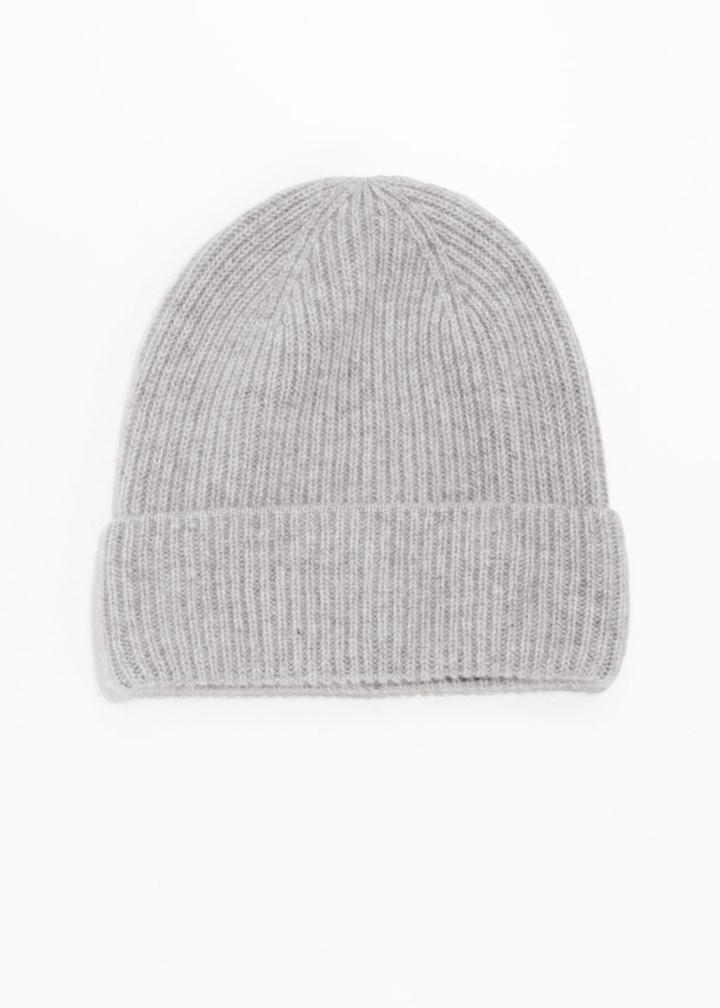 Other Stories Cashmere Beanie - Grey