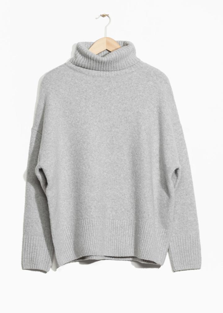 Other Stories High Neck Sweater - Grey