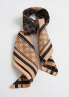 Other Stories Chain Motif Square Scarf - Beige