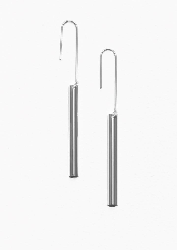 Other Stories Bar Pendant Earrings