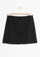 Other Stories Snap Button Mini Skirt