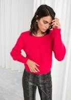 Other Stories Scoop Back Sweater - Pink