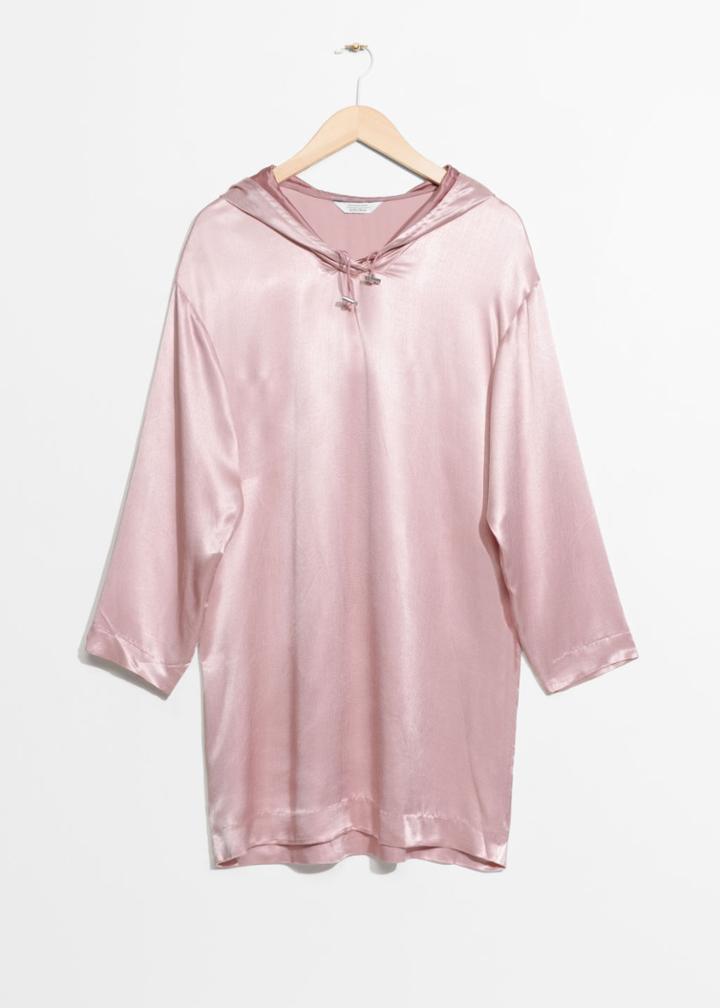 Other Stories Hoodie Dress - Pink
