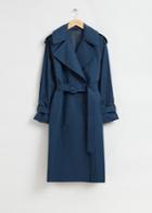 Other Stories Relaxed Long-fit Trench Coat - Blue