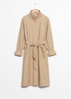 Other Stories Stand-up Collar Trench Coat - Orange