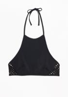Other Stories Open Work Halter Bikini