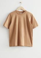 Other Stories Wide Sleeve Crewneck T-shirt - Beige