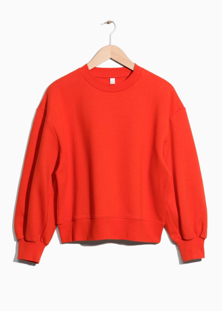 Other Stories Boxy Sweatshirt - Orange