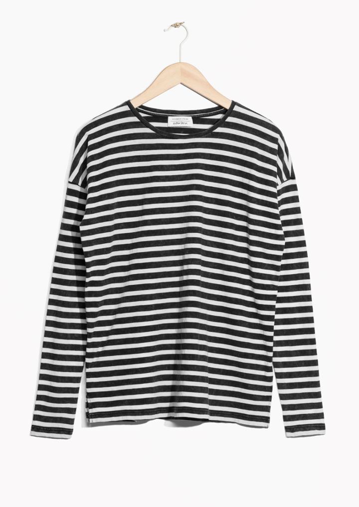 Other Stories Striped Cotton Sweater
