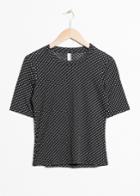 Other Stories Cropped Tee - Black