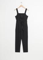 Other Stories Belted Overall Jumpsuit - Black