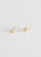 Other Stories Twisted Circle Earrings - Gold