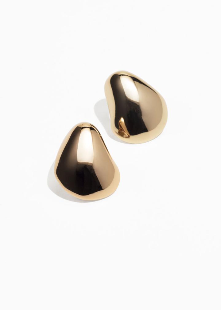 Other Stories Abstract Drop Earrings - Gold