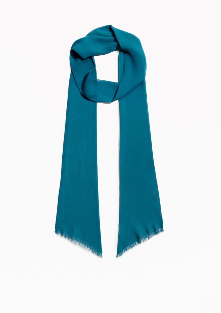 Other Stories Silk Blend Tie Scarf