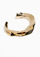 Other Stories Rippling Wave Cuff - Gold