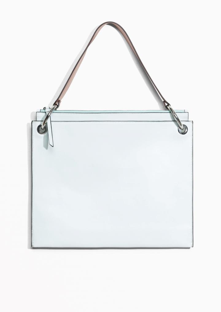 Other Stories Flat Leather Bag