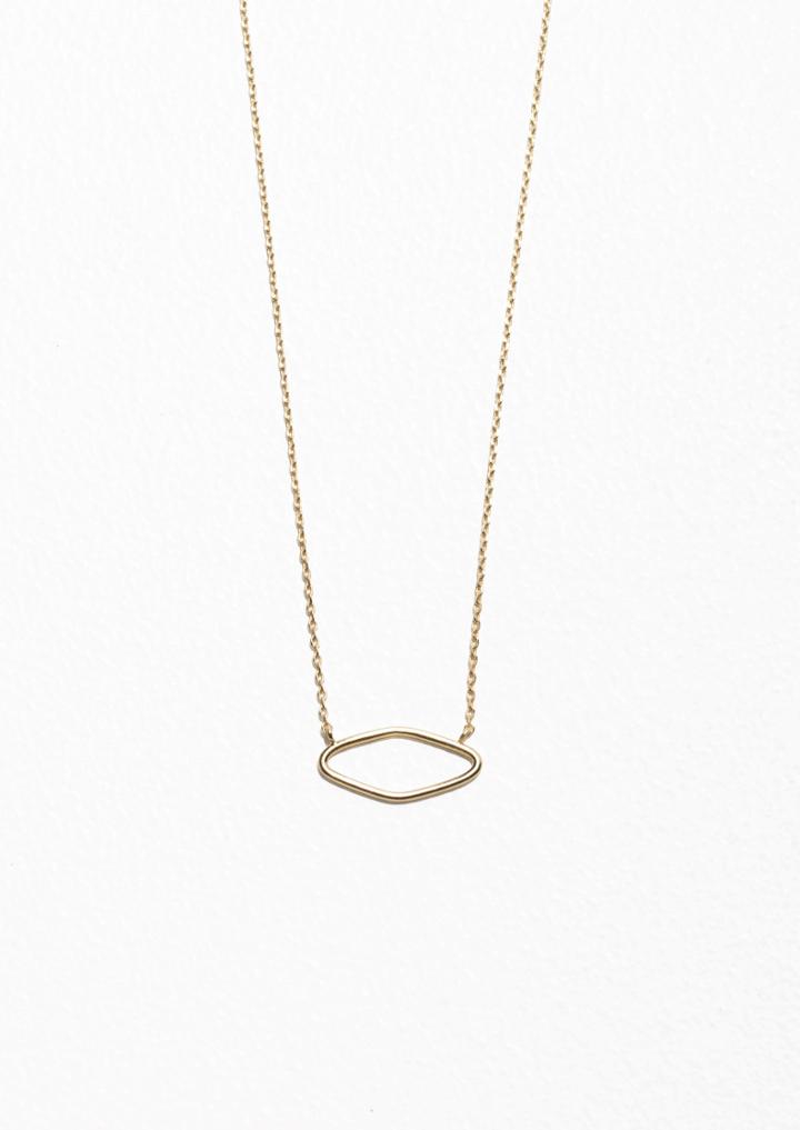 Other Stories Eye Shape Pendant