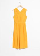 Other Stories Cross Front Dress - Yellow