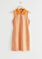 Other Stories Floral Jacquard Mini Dress - Yellow