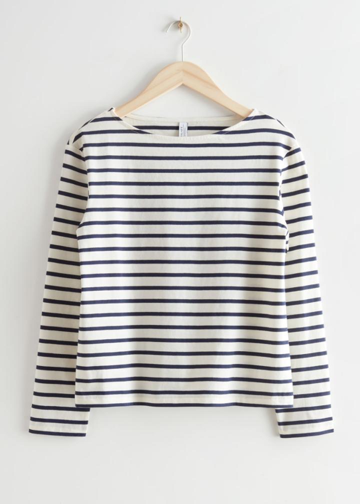 Other Stories Breton Stripe Top - Blue