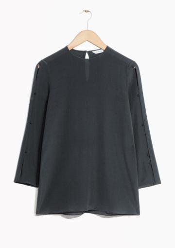Other Stories Zana Bayne Crepe Blouse