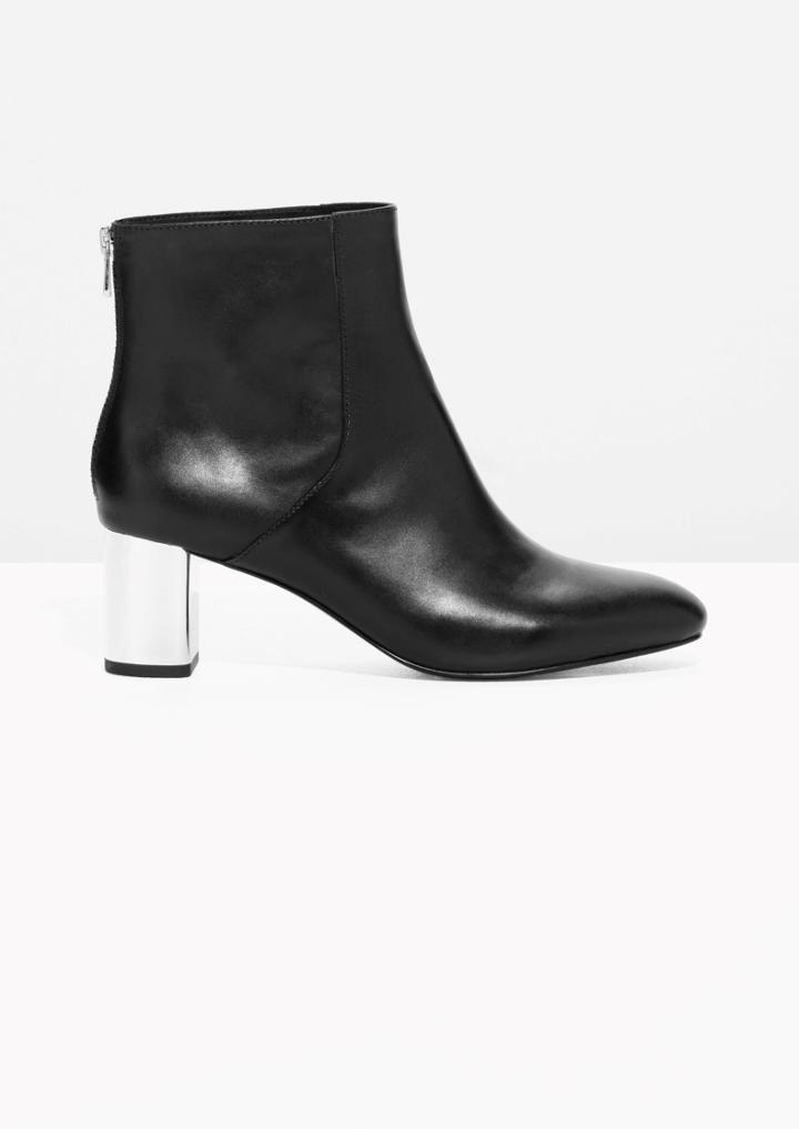 Other Stories Leather Zip Boots